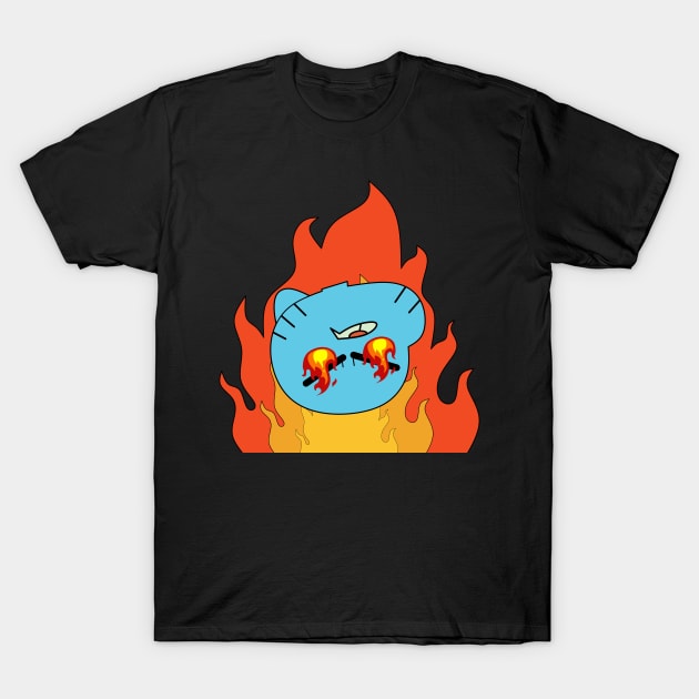 Angry Gumball T-Shirt by Vectraphix